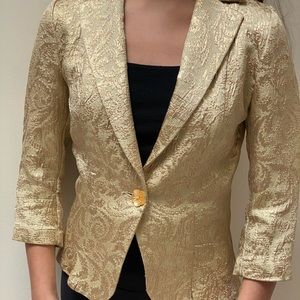 Gold blazer by Alexia Admor